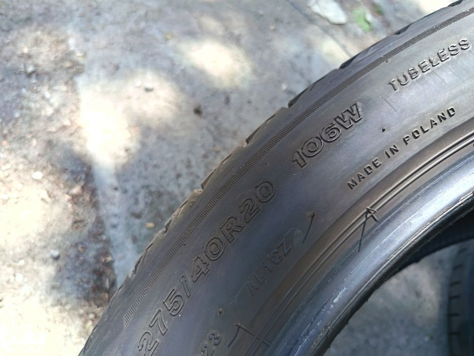 Anvelope vara 275 40 20 Bridgestone runflat 2020 5.2mm