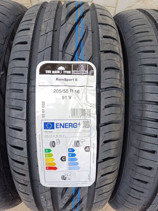 Нови летни гуми UNIROYAL 205/55/16 Rainsport 5,dot 2026