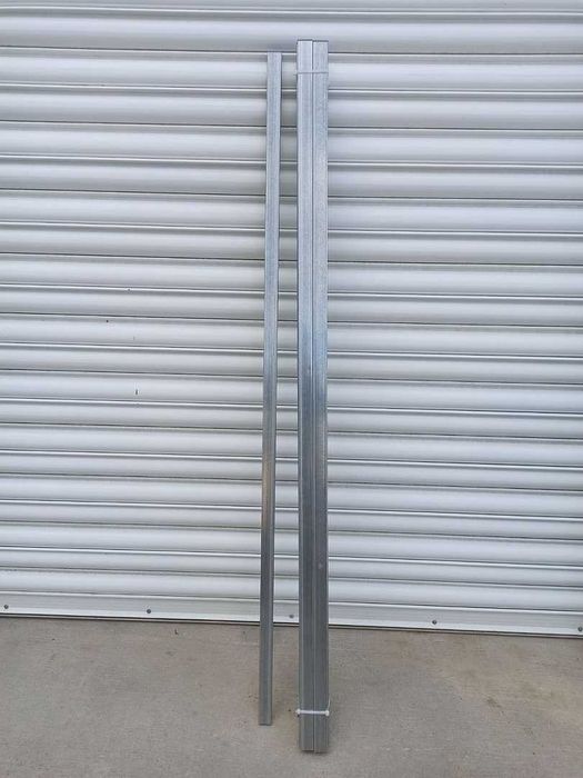 Поцинкован ограден стълб 40x20мм, 2м (комплект 10 бр.)