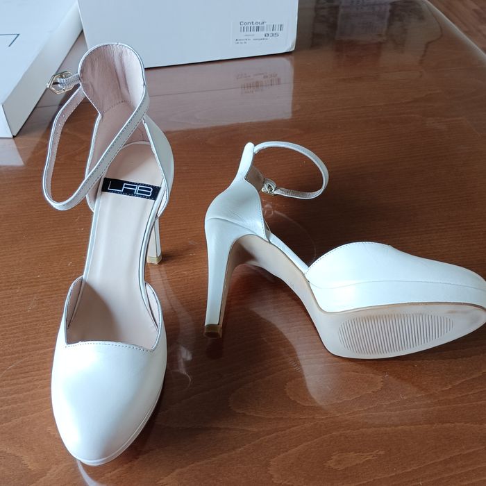 Дамски черни сандали на ток, булчински, бели обувки на ток, естест