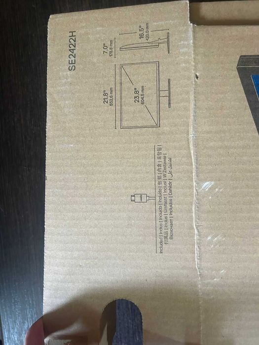 Монитор 23.8" Dell SE2422H, Черный