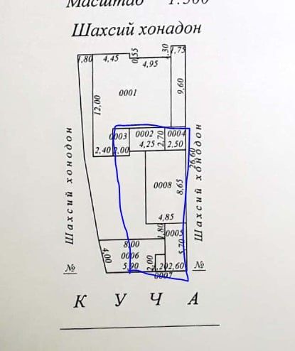 Kelesda 3 sotuk 6 xona uy bòlib sotiladi