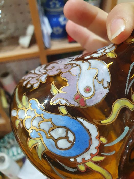 Винтидж Декандер за вино, ръчна изработка, Каталунски ,Испания