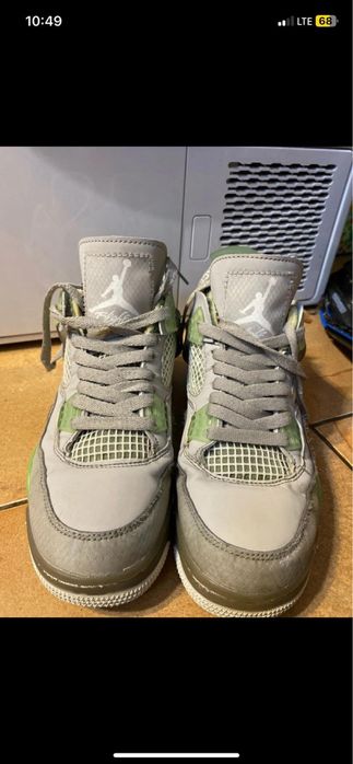 Jordan 4 x off white bean green