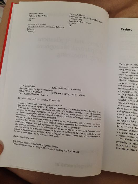 Theory and applications of spherical microphone