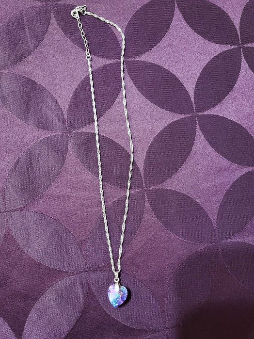 Дамско сребърно  колие.