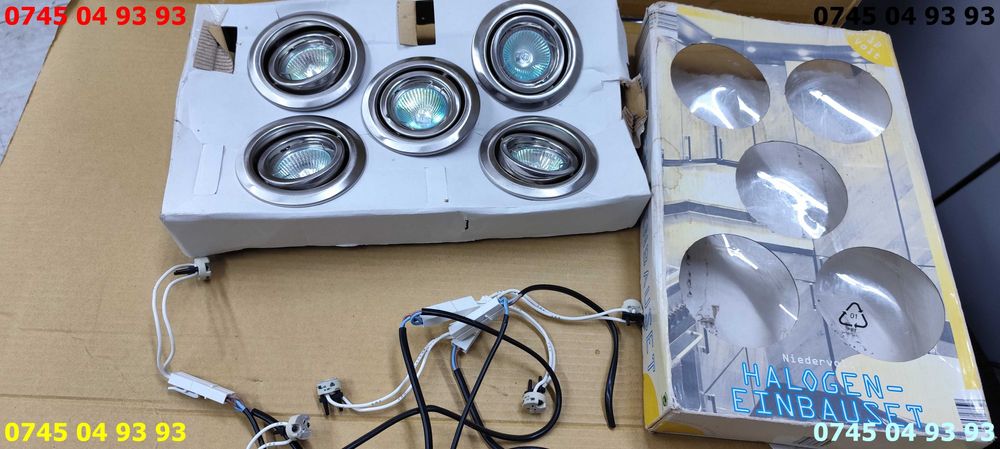 spoturi set 5 si cabluri la 12v functionale fara sursa