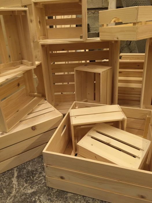 Дървени касетки, щайги