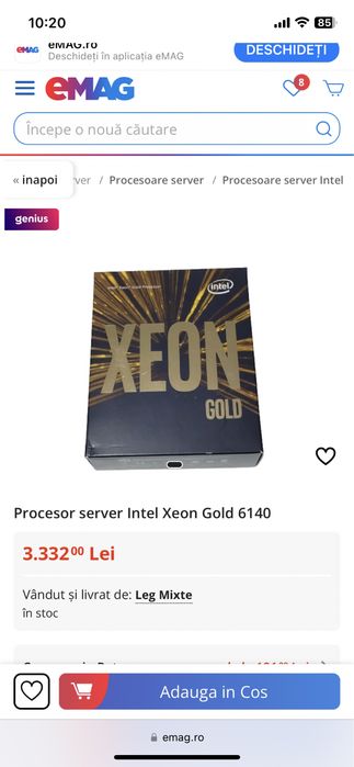Procesor Server intel xeon Gold 6140