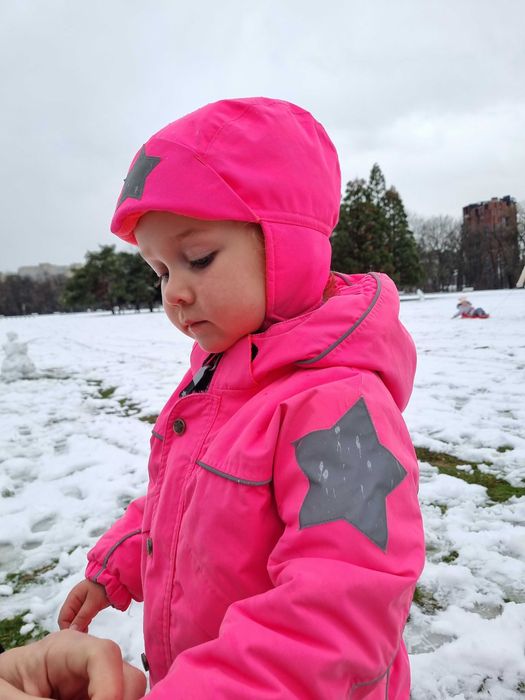 Гащеризон Molo за момиче 92 +6 см, поларен комбинезон, шапка