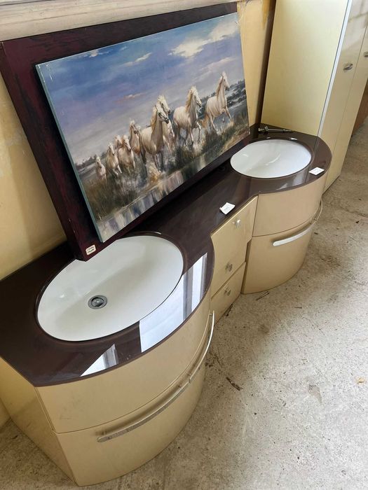 Mobilier baie dublu cu lavoare sh de calitate italiană C 242