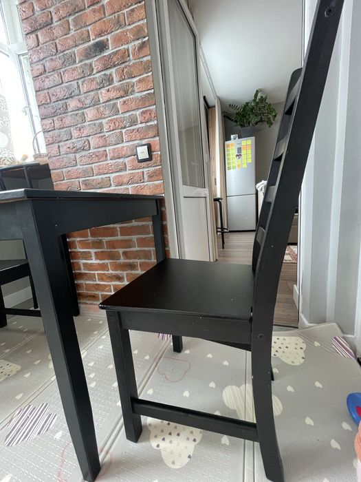 IKEA стол и 2 стула дерево