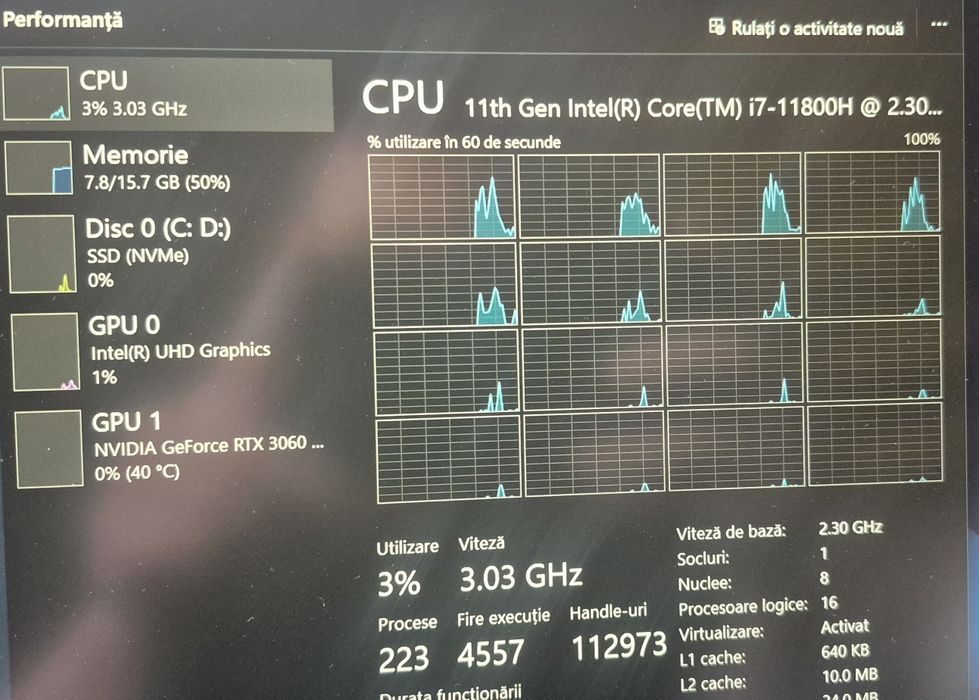 Problema bios laptop gaming Asus 17" 144Hz i7 11800H RTX 3060