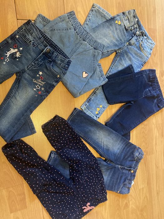 Лот 6 бр. дънки за момиче