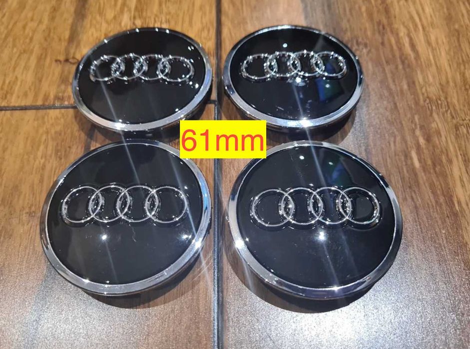 61мм Ауди Капачки за Джанти - Сиви и Черни - 4M0601170