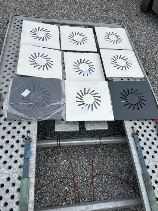 Anemostat turbinator patrat*ventilatie pentru tavane casetate