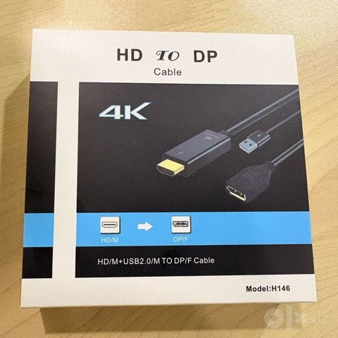 Кабель-адаптер HDMI-Displayport 4k 60 Гц для ПК, компьютера,