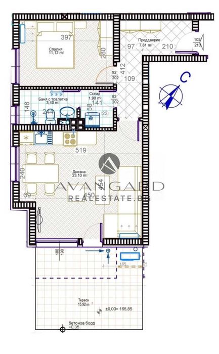Продава се Двустаен апартамент в Пловдив, Христо Смирненски - 86 кв.м за 1250 €/кв.м - Снимка #1