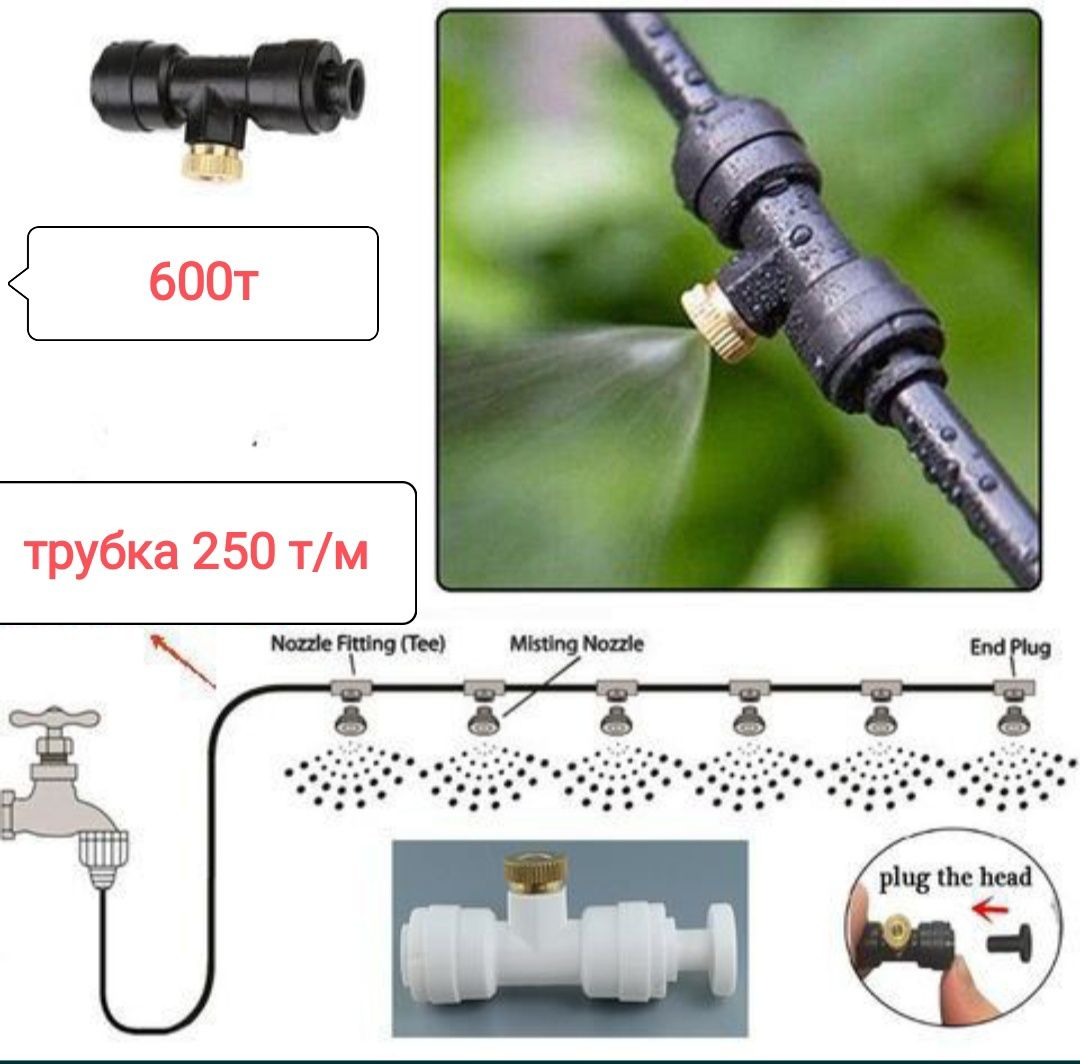 СИСТЕМА ТУМАНООБРАЗОВАНИЯ для дома для сада кафе: 25 000 тг. - Комнатные  растения Астана на Olx