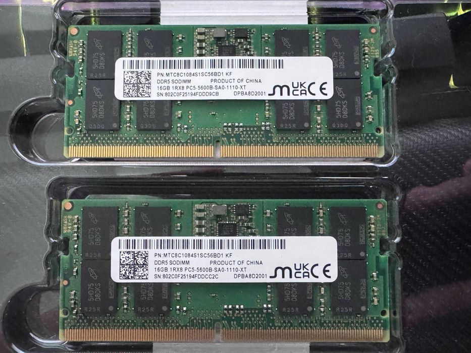 Memorii Laptop RAM 32GB (2x16) Dual Channel DDR5 5600 MHz NOI