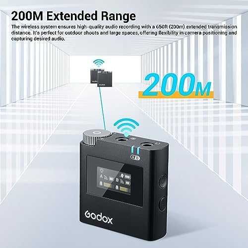 Нов GODOX Virso M2 Лаважен Микрофон с Шумоподтискане за видео влог