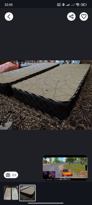 Ортопедические матрасы в хорошем состоянии 2 шт