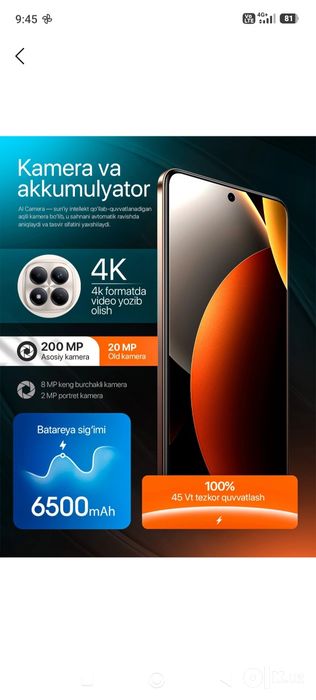 Redmi note 15 pro yangidek turibdi