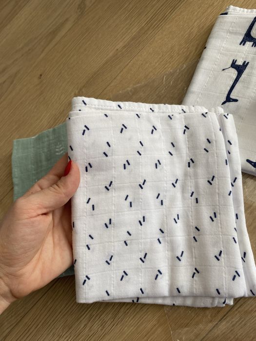 Set 4 museline din bumbac organic , Fresk