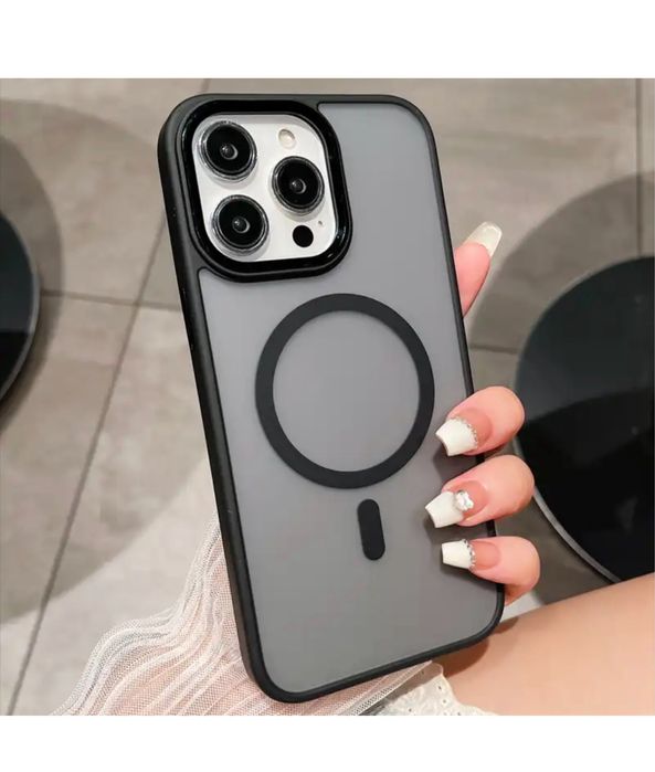 Iphone 13/14/15/16 PRO MAX PLUS Husa Magsafe Strog Gase Spate Semi Cla