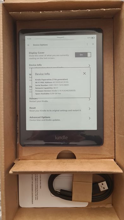 Kindle paperwhite 5/11th с подсветка wifi и Bluetooth