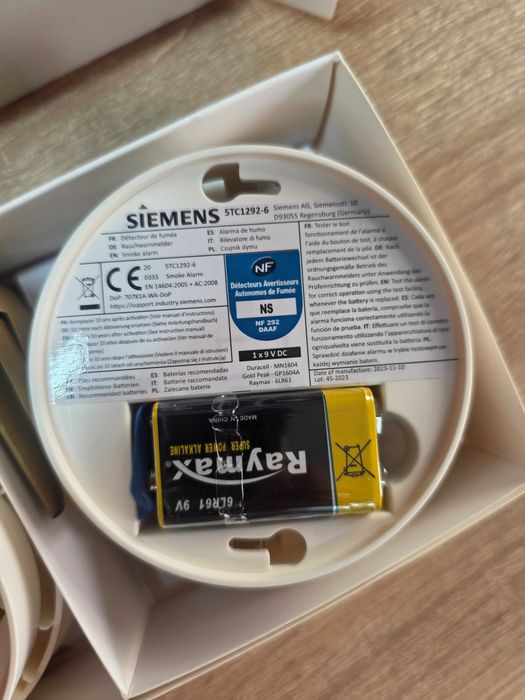 SIEMENS - Set de 2 detectoare de fum 5TC1292-6 NF