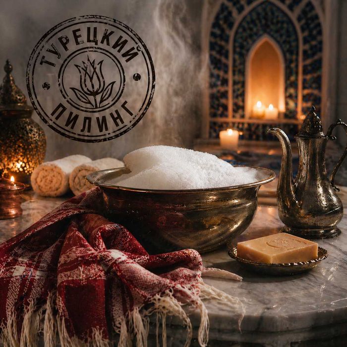 Турецкий пилинг с пенным массажем.Выезд в баню