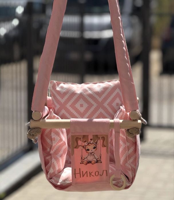 Детска люлка от плат с възглавничка