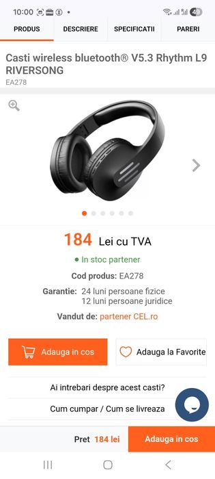 Căști bluetooth noi sigilat