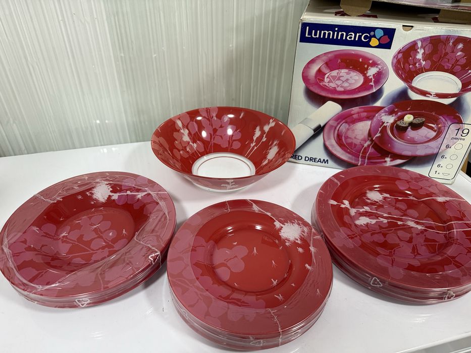 Продается новый набор посуды Luminarc “Red Dream” — 19 предметов