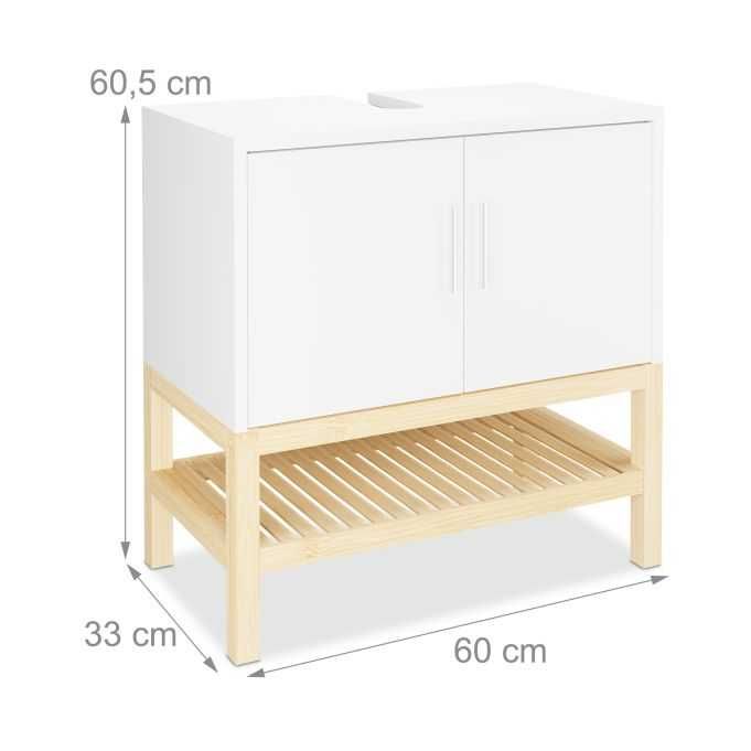 Шкаф за баня за под мивка Relaxdays лукс колекция