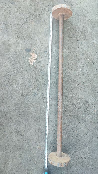 Штанга самодельная из кругляка 15- кг.