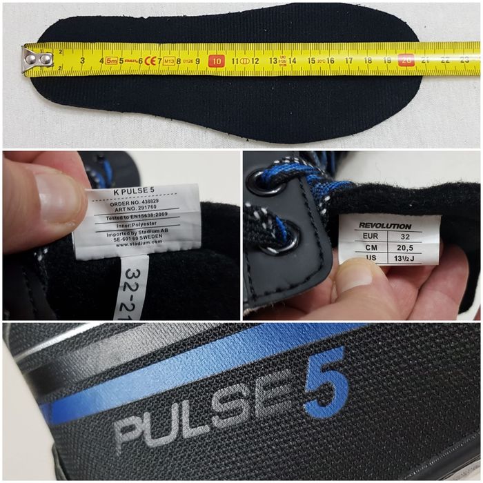 Patine gheața suedeze Pulse 5 Revolution, hokey Nr. 31 și 32 EU