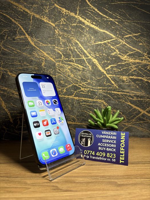 Iphone 16 Pro/128 GB/Garantie 2Ani Centrul de Telefoane/Rate