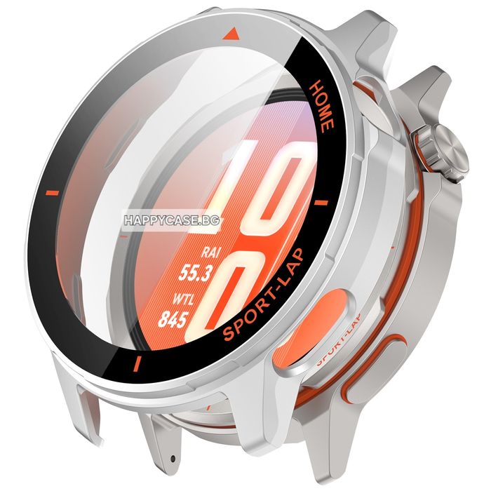 Huawei Watch GT Runner 2 / 360° Твърд пластмасов кейс с графика и вграден протектор за екран