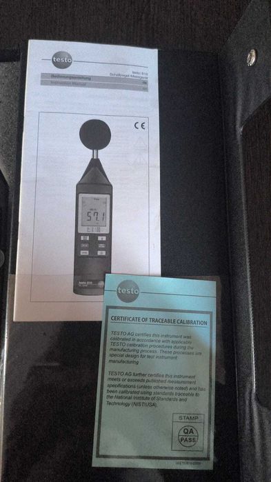 Шумомер Testo 816 для СБКТС лаборатории