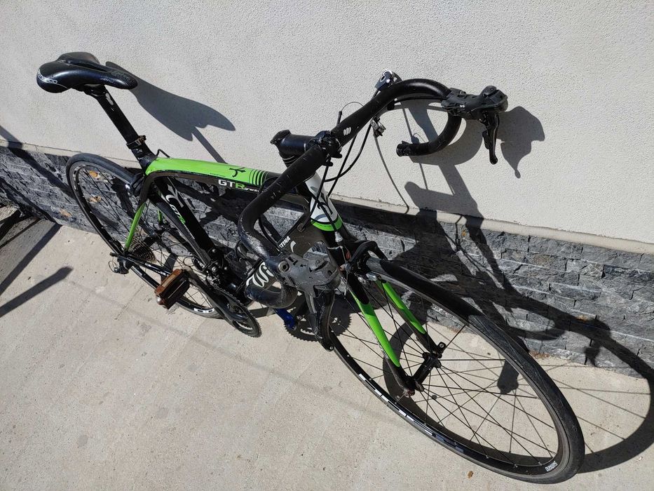 Bicicleta Cursiera Wilier Triestina Gran Turismo GTR Marime M 53 Full Carbon Negru + Verde