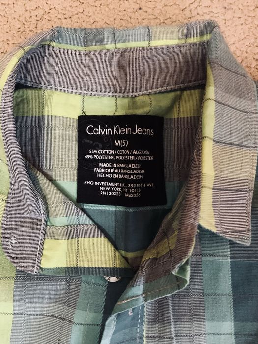 Стильная рубашка в клетку Calvin Klein Jeans (Размер M / 5)