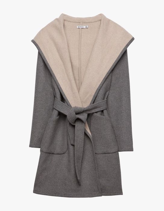 Stradivarius palton gri