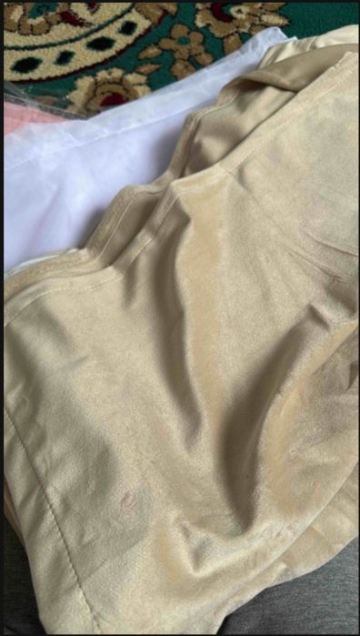 Продаю шторы велюр бежевый тюль сетка