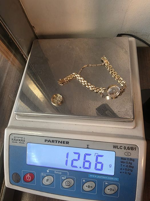 Rolex  Cocktail aur masiv 14k Cresarrow  safir veritabil fațetat cal 1400  ref 11006