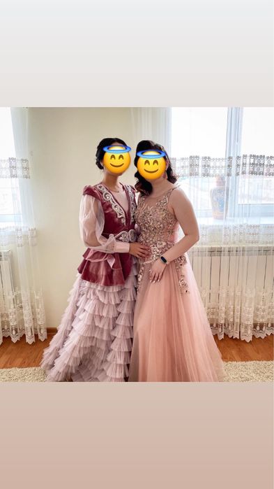 Продам платье в дымчато розовом цвете