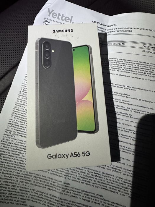 НОВ! Samsung Galaxy A56 256GB Black 36м. Гаранция
