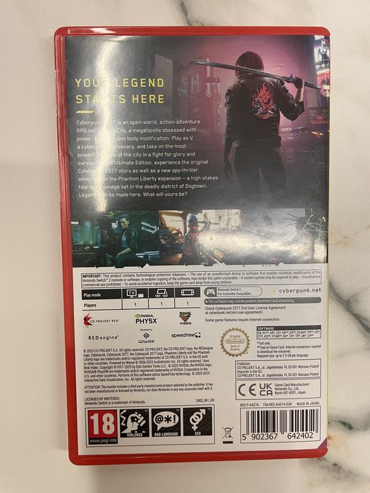 Cyberpunk 2077 Phantom Liberty Switch 2