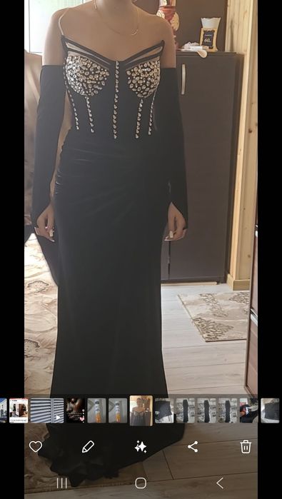 Rochie eleganta din catifea